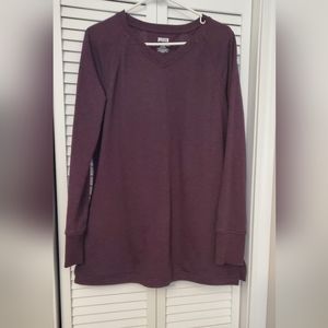 Duluth Trading long sleeve top (dark Rose)